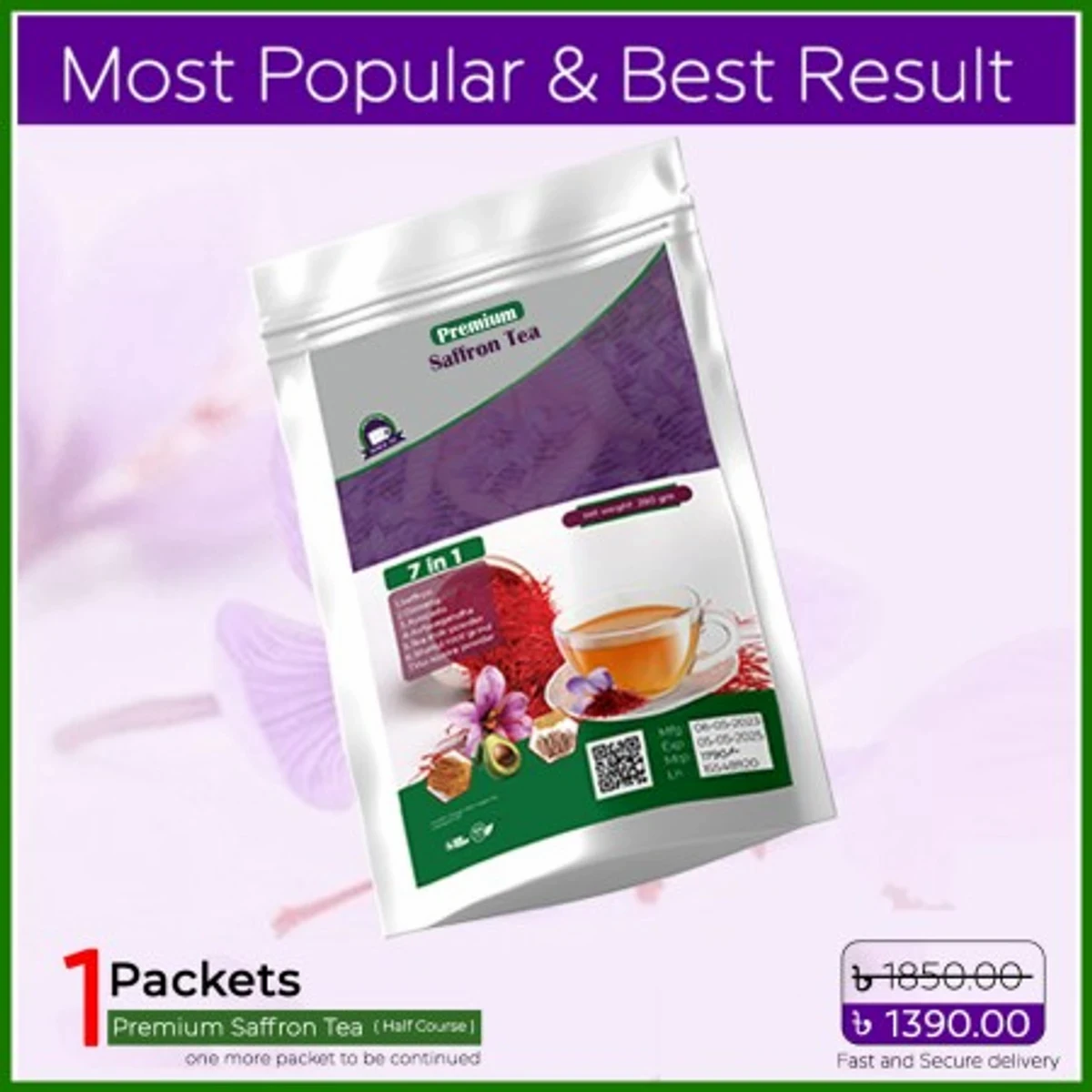 Premium Saffron Tea (1 packet)